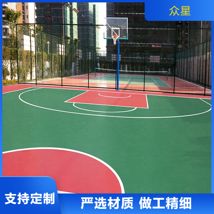 扬州市塑胶跑道篮球场硅PU - 厂家